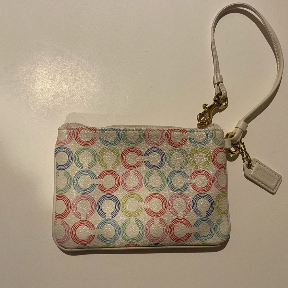 Coach White Wristlet - Picture 2 of 5